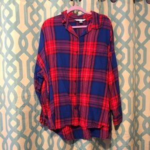 Old Navy Red and Blue Flannel